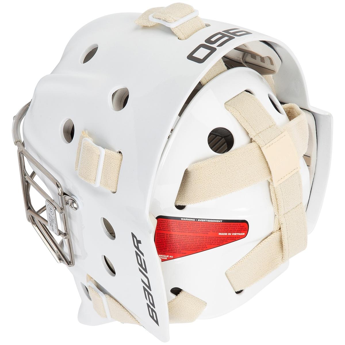 Bauer Profile 960 Goalie Mask - Non Cert. Cat Eye - Senior White S