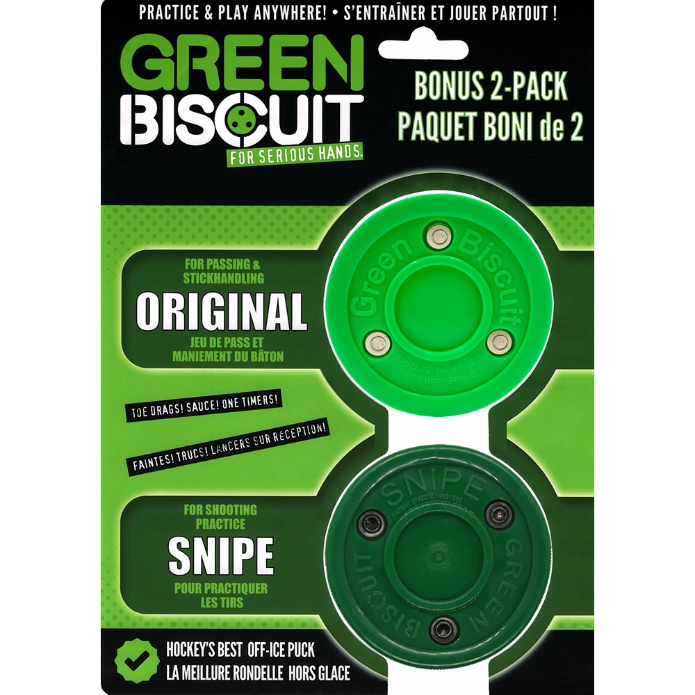 Green Biscuit Original Green Training/Snipe Pucks 2-Packproduct zoom image #2